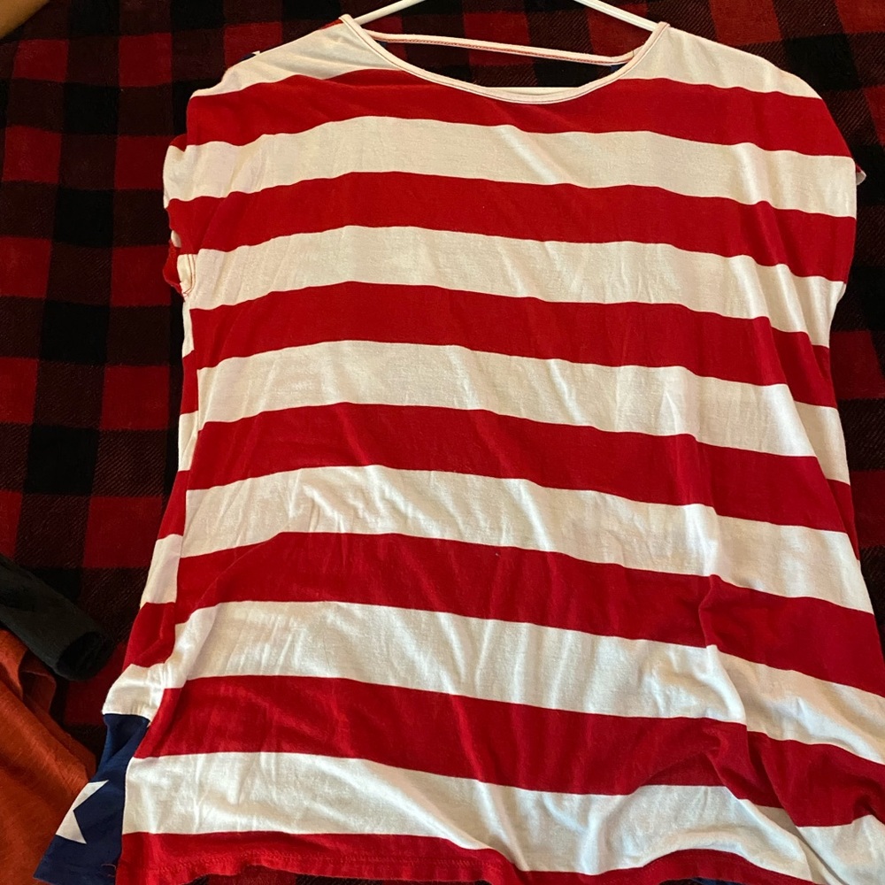 Cute patriotic backless top
